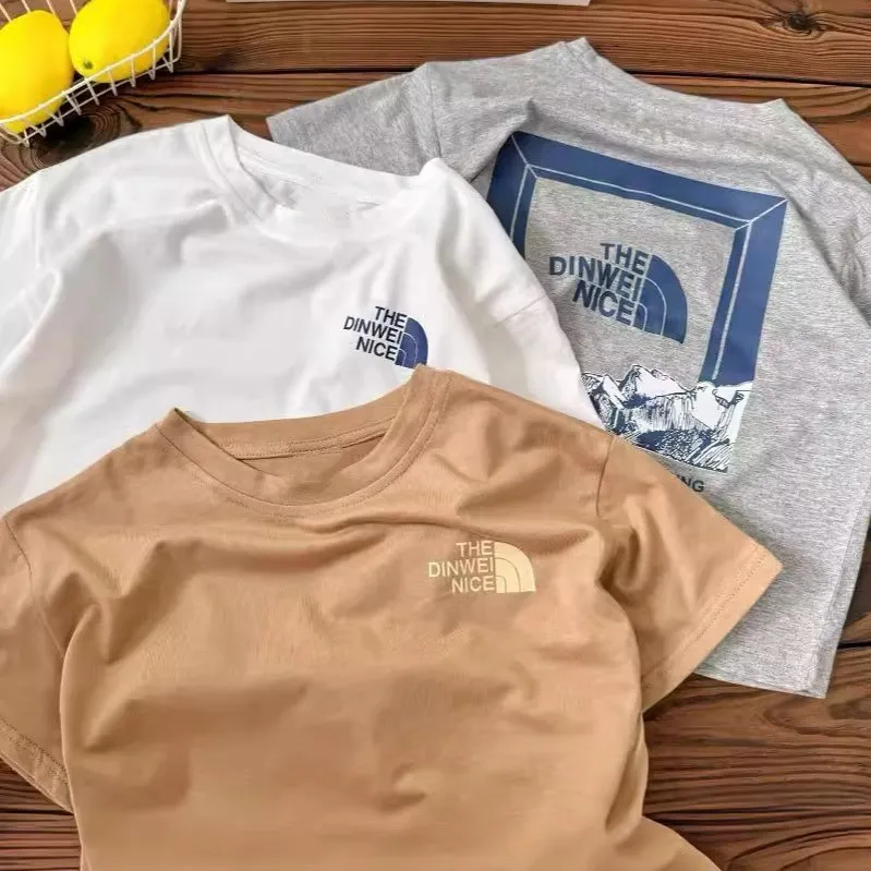 【90-160cm】大好評 カジュアル 合わせやすい 着回し力抜群 アルファベット Tシャツ