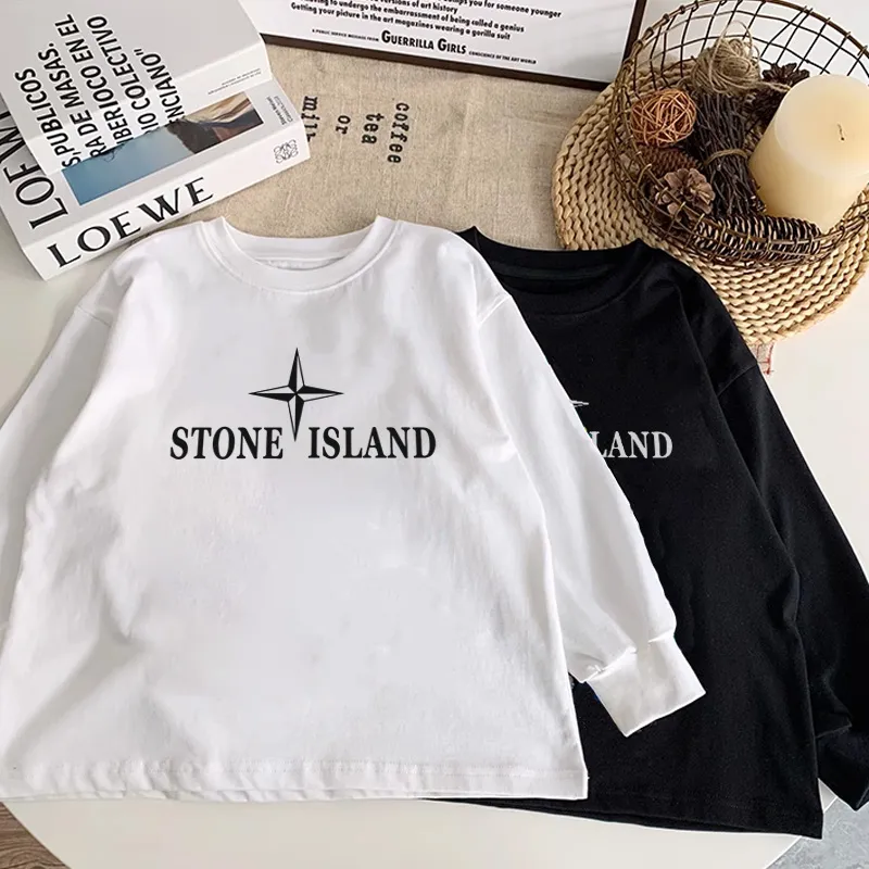 【90-160cm】今季大注目 トレンド アルファベット 定番 カジュアル シンプル 着心地良い 長袖 Tシャツ