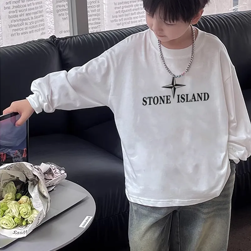 【90-160cm】今季大注目 トレンド アルファベット 定番 カジュアル シンプル 着心地良い 長袖 Tシャツ