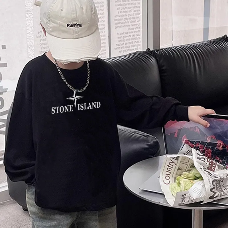 【90-160cm】今季大注目 トレンド アルファベット 定番 カジュアル シンプル 着心地良い 長袖 Tシャツ