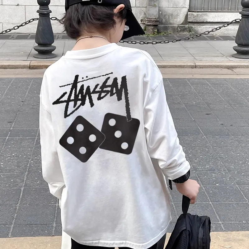 【90-160cm】絶対欲しい！ 合わせやすい カッコイイ シンプル 着心地良い 男の子 長袖 Tシャツ