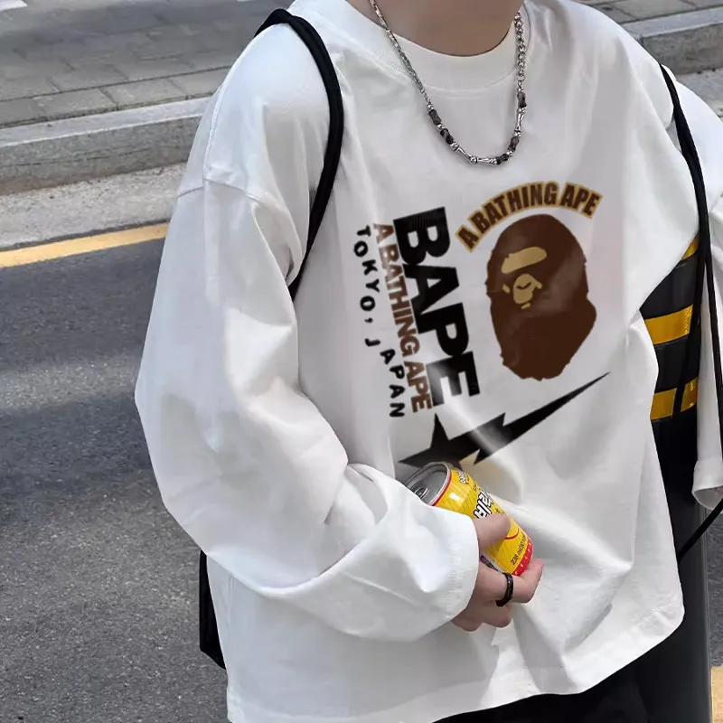 【90-160cm】 絶対欲しい！シンプル 定番 着心地良い 大人気 トレンド 長袖 Tシャツ
