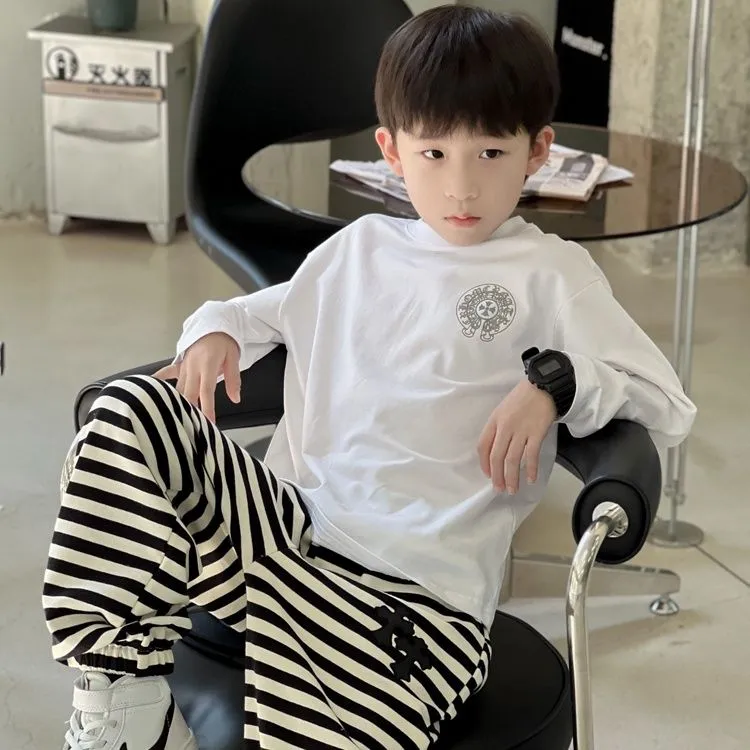 【100-160cm】超人気商品 今季大注目 合わせやすい カジュアル 男の子 長袖 Ｔシャツ
