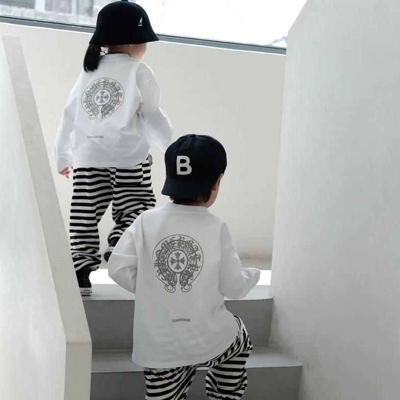 【100-160cm】超人気商品 今季大注目 合わせやすい カジュアル 男の子 長袖 Ｔシャツ