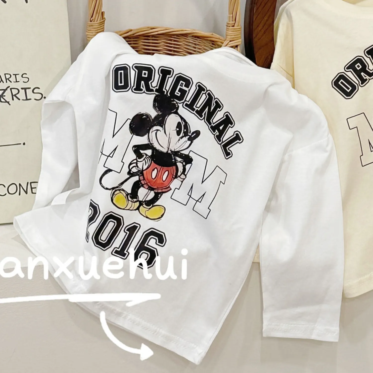 【90-160cm】超人気商品 かわいい 絶対後悔しない おしゃれ カジュアル カートゥーンプリント 長袖 Ｔシャツ