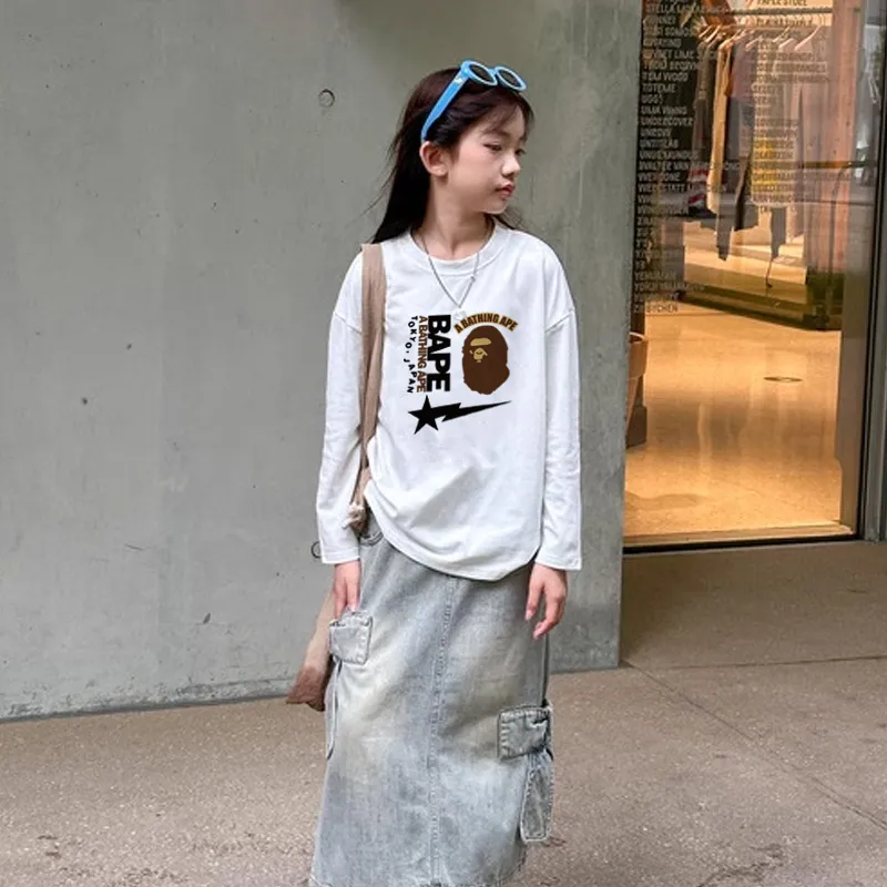 【90-160cm】絶対欲しい！ 売れ筋 着心地良い 合わせやすい 大人気トレンド 長袖 Tシャツ