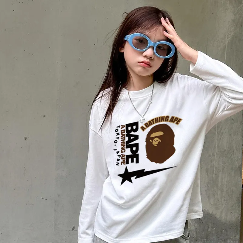 【90-160cm】絶対欲しい！ 売れ筋 着心地良い 合わせやすい 大人気トレンド 長袖 Tシャツ