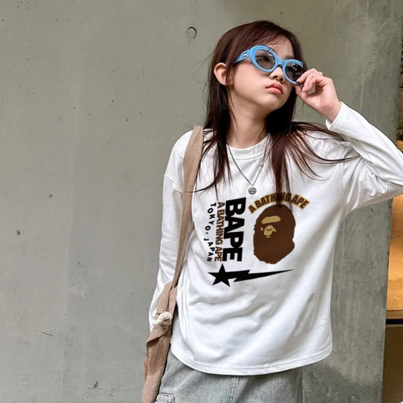 【90-160cm】絶対欲しい！ 売れ筋 着心地良い 合わせやすい 大人気トレンド 長袖 Tシャツ