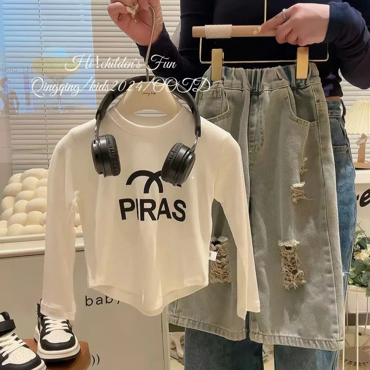 【100-150cm】高品質 やわらかな素材 今季も大流行 絶対後悔しない 女の子 長袖 Ｔシャツ