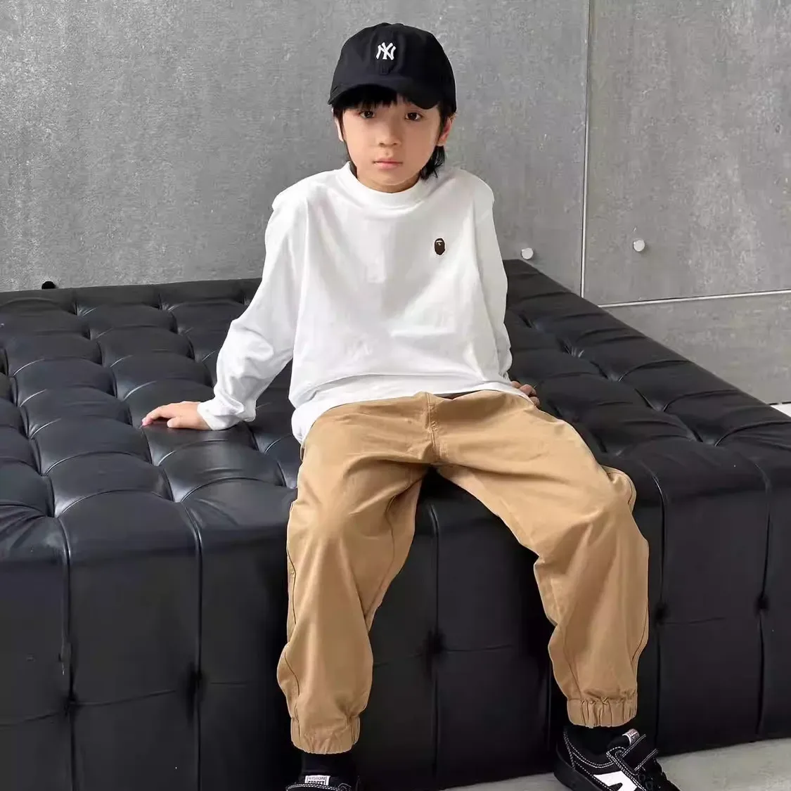 【90-160cm】今季も大流行 合わせやすい カジュアル カッコイイ おしゃれ 男の子 長袖 Ｔシャツ