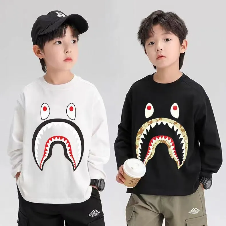 【90-160cm】今季も大流行 合わせやすい 絶対後悔しない カジュアル トレンド カッコイイ 男の子 長袖 Ｔシャツ
