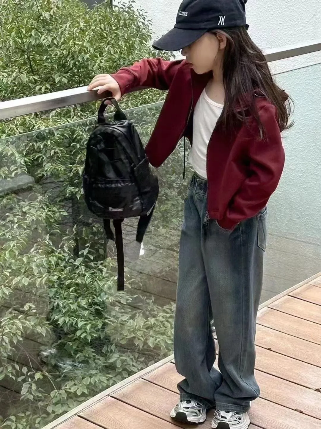 【100-150cm】デザイン満点 ファッション カジュアル 合わせやすい フード付き 女の子 アウター