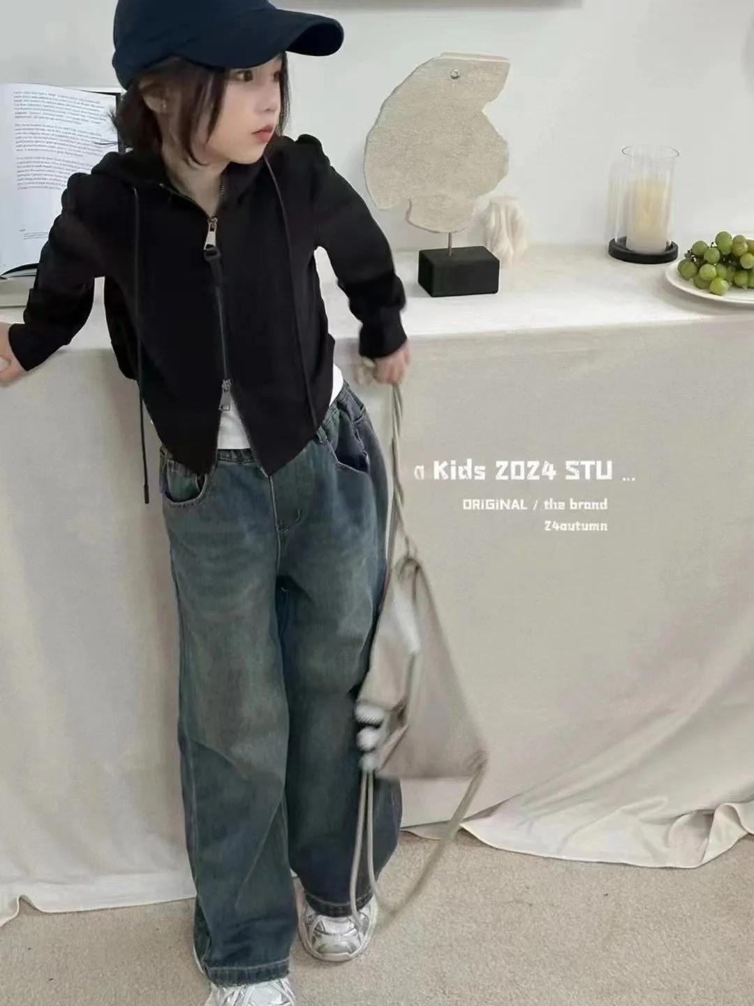 【100-150cm】デザイン満点 ファッション カジュアル 合わせやすい フード付き 女の子 アウター