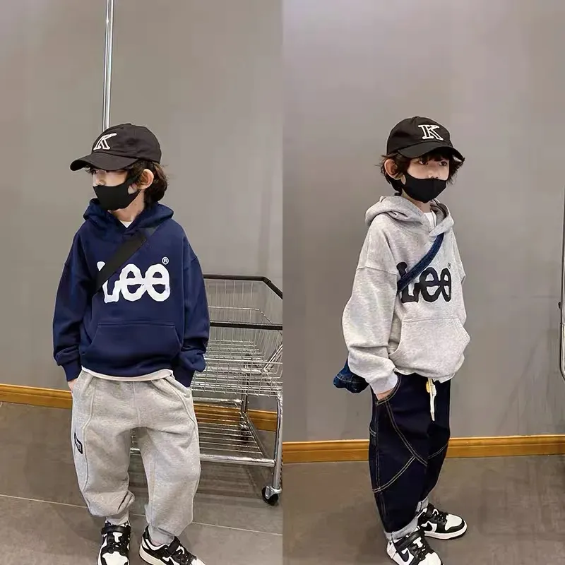【90-160cm】着回し力抜群 合わせやすい 着心地良い トレンド フード付き 男の子 パーカー