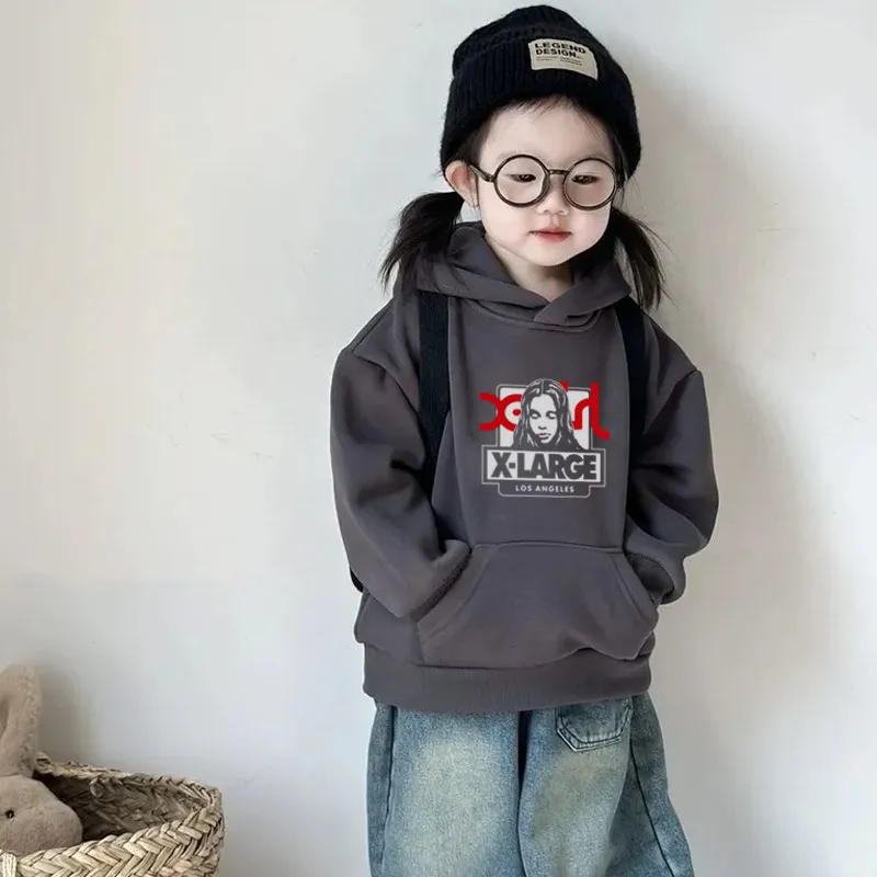 【90-160cm】存在感アップ おしゃれ カジュアル 合わせやすい 女の子 フード付き パーカー