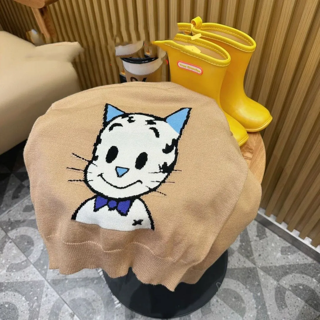 【100-140cm】絶対後悔しない 可愛い カートゥーン 合わせやすい 着やすい 男の子 女の子 ニット セーター