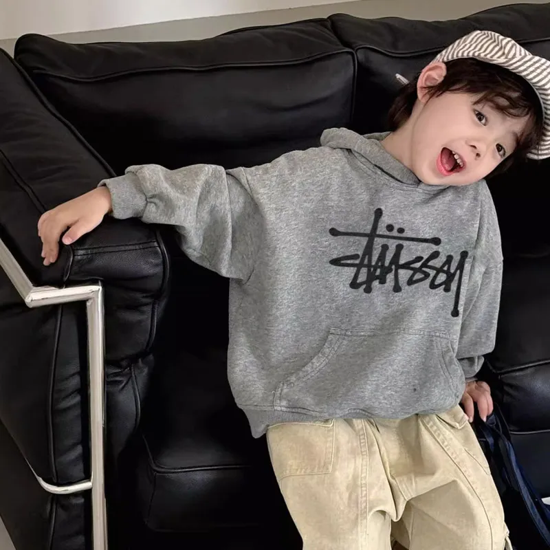 【90-160cm】今季大注目 カジュアル シンプル 合わせやすい 楽ちん フード付き 着心地良い パーカー