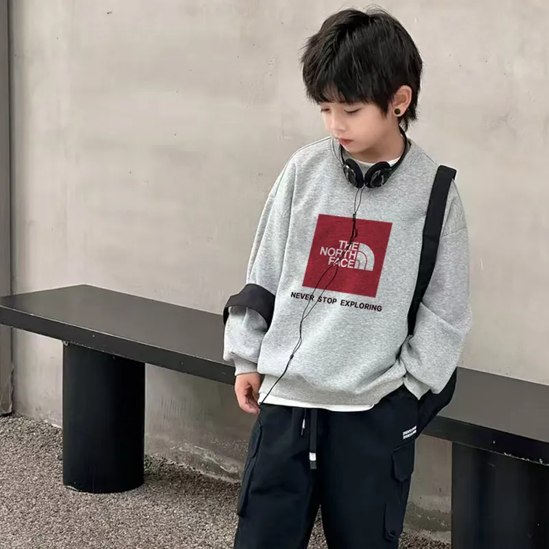 【90-160cm】着回し力抜群 大人気 定番 シンプル カジュアル アルファベット 男の子 トレーナー