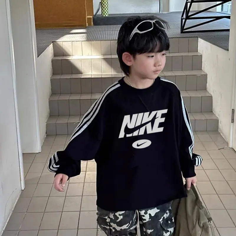 【90-150cm】元気いっぱい 売れ筋 トレンド レトロ カジュアル 人気 ゆったり 男の子 長袖 Tシャツ