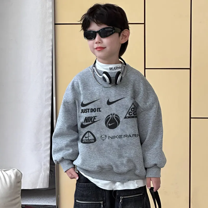 【90-160cm】絶対見逃さないで カジュアル ファッション シンプル 合わせやすい 男の子 トレーナー