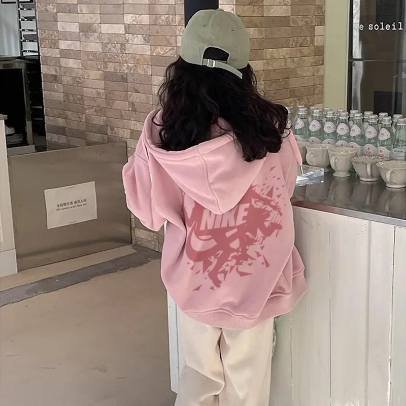 【90-160cm】元気いっぱい 爆売れ中 プリント カジュアル 合わせやすい 女の子 フード付き アウター