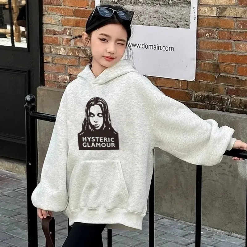 【90-160cm】毎日着たくなる 合わせやすい ファッション 着やすい 女の子 フード付き パーカー
