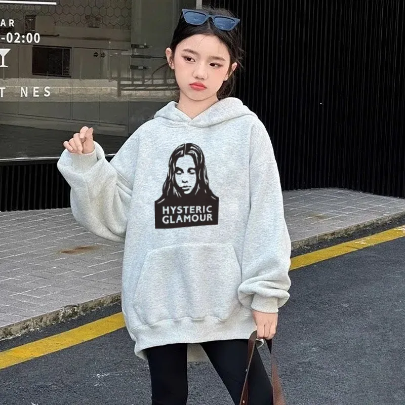 【90-160cm】毎日着たくなる 合わせやすい ファッション 着やすい 女の子 フード付き パーカー
