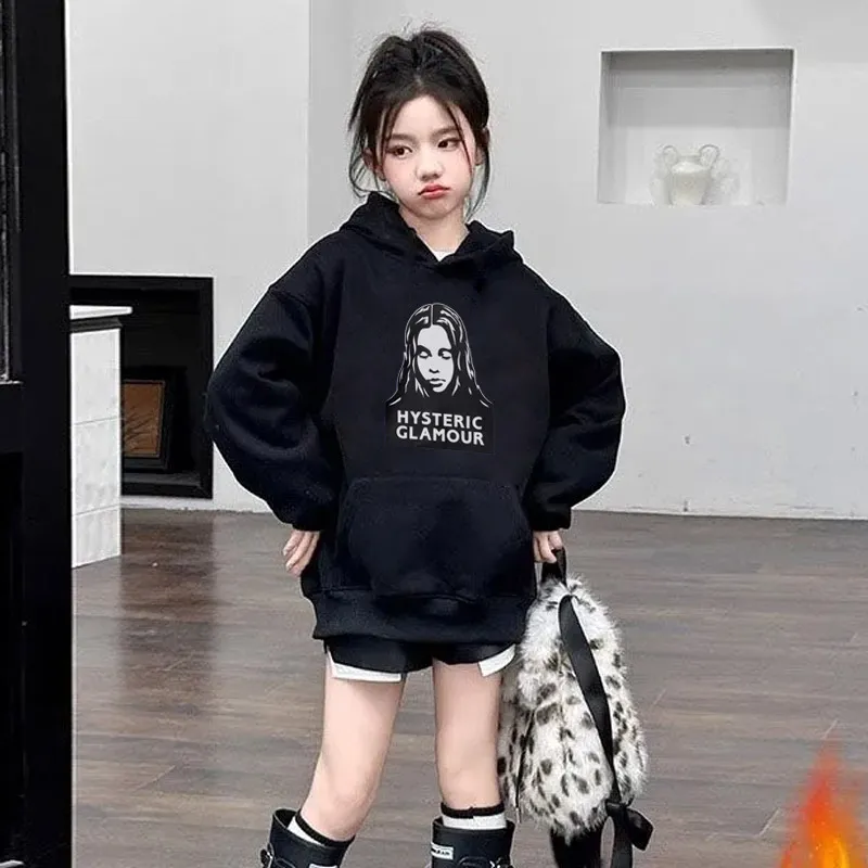 【90-160cm】毎日着たくなる 合わせやすい ファッション 着やすい 女の子 フード付き パーカー