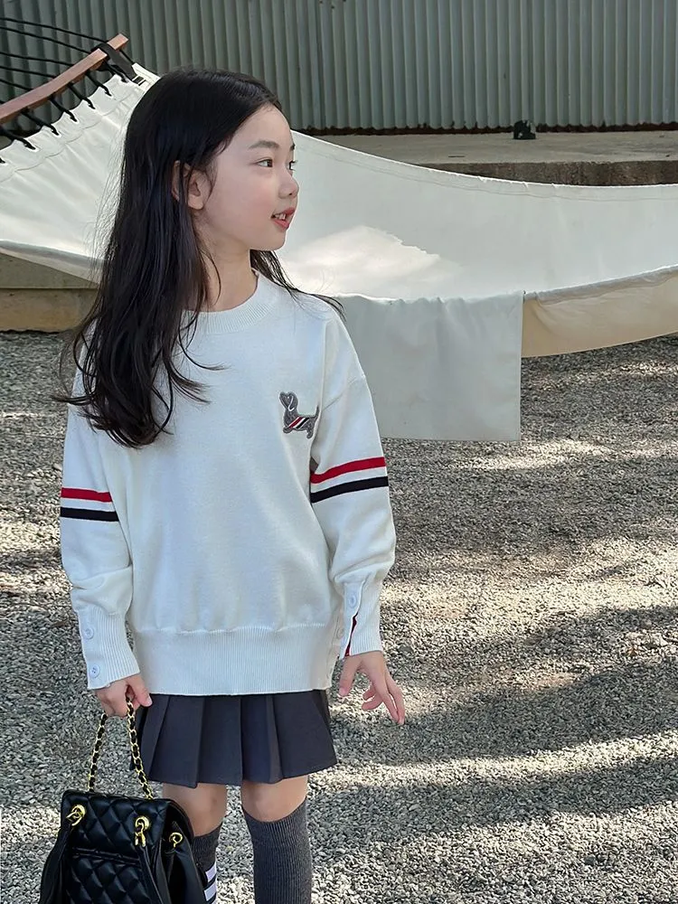 【90-160cm】よく売れる カジュアル 合わせやすい おしゃれ 可愛い トレンド ルーズ ニット トップス
