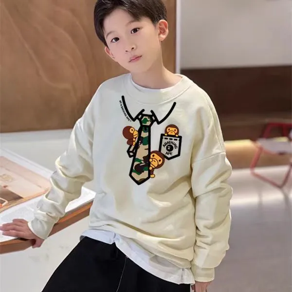 【90-160cm】売り切れ必至 大活躍 プリント クール 合わせやすい 男の子 トレーナー　