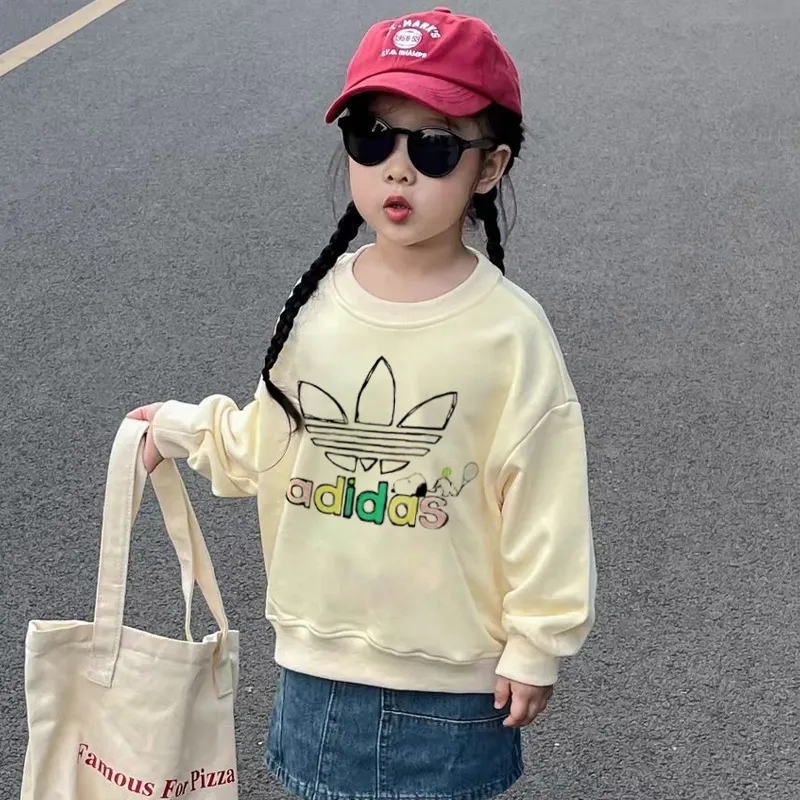 【90-160cm】元気いっぱい プリント 可愛い カジュアル 合わせやすい 女の子 トレーナー