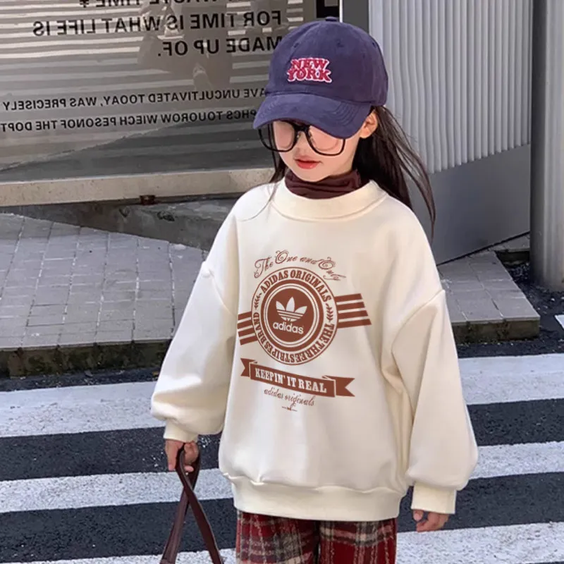 【90-160cm】存在感抜群  可愛い カジュアル シンプル 合わせやすい 女の子 トレーナー