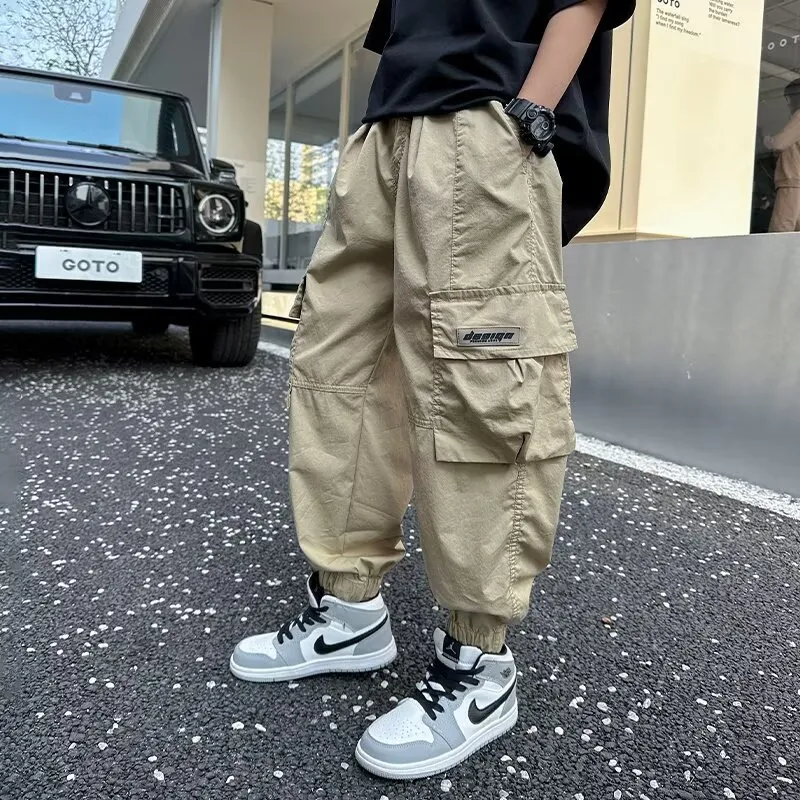 【120-170cm】存在感抜群 カジュアル カッコイイ 合わせやすい 履きやすい 男の子 パンツ