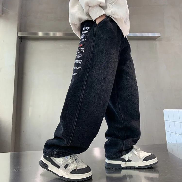 【120-170cm】絶対欲しい！カジュアル 合わせやすい トレンド 人気 履きやすい デニムパンツ