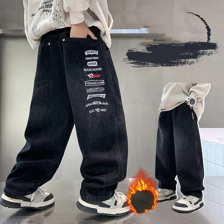 【120-170cm】絶対欲しい！カジュアル 合わせやすい トレンド 人気 履きやすい デニムパンツ