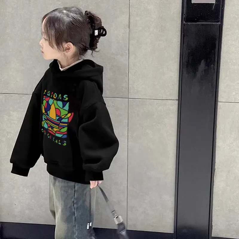 【100-160cm】元気いっぱい 合わせやすい 着やすい オシャレ 女の子 フード付き パーカー