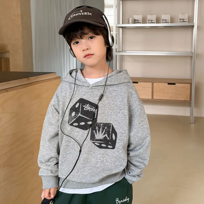 【100-160cm】話題沸騰中 合わせやすい 着やすい クール 男の子 フード付き パーカー