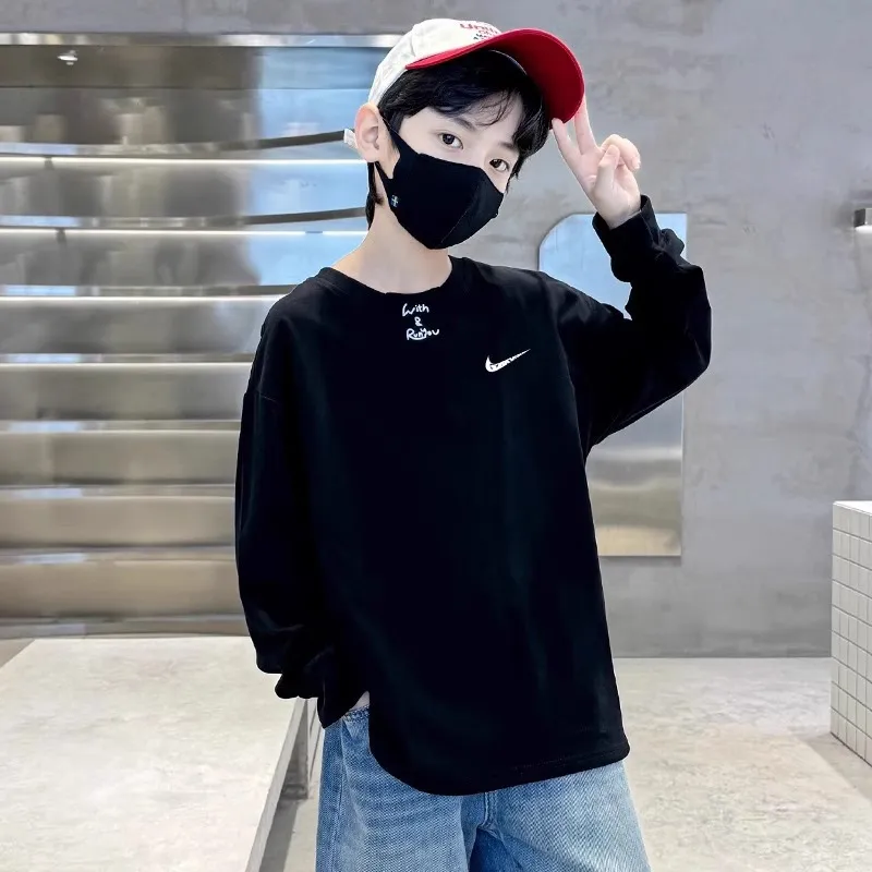 【110-170cm】よく売れる シンプル 着心地良い 合わせやすい トレンド 長袖 Tシャツ