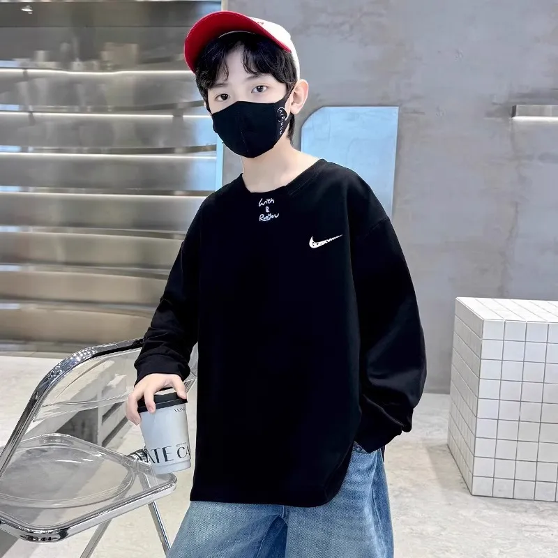 【110-170cm】よく売れる シンプル 着心地良い 合わせやすい トレンド 長袖 Tシャツ
