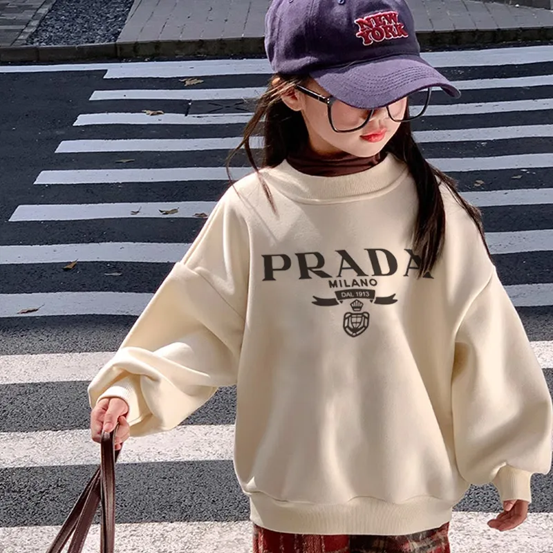 【90-160cm】お気に入り 大注目 プリント カジュアル 合わせやすい 女の子 トレーナー