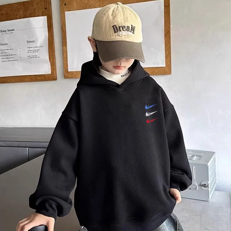 【100-160cm】人気爆発中 大活躍 カッコイイ カジュアル 男の子 フード付き パーカー