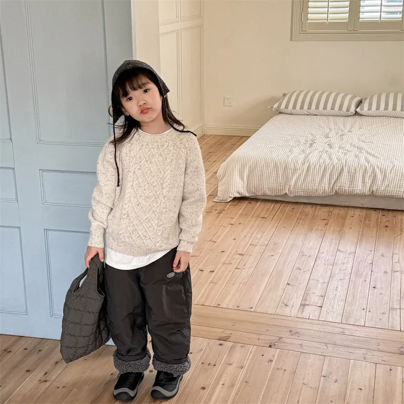 【80-130cm】長ズボン 男の子 女の子 暖い 防寒 シンプル 定番 大人気 カジュアルパンツ