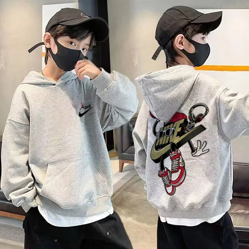 【90-160cm】存在感抜群 合わせやすい カッコイイ 着やすい 男の子 フード付き パーカー