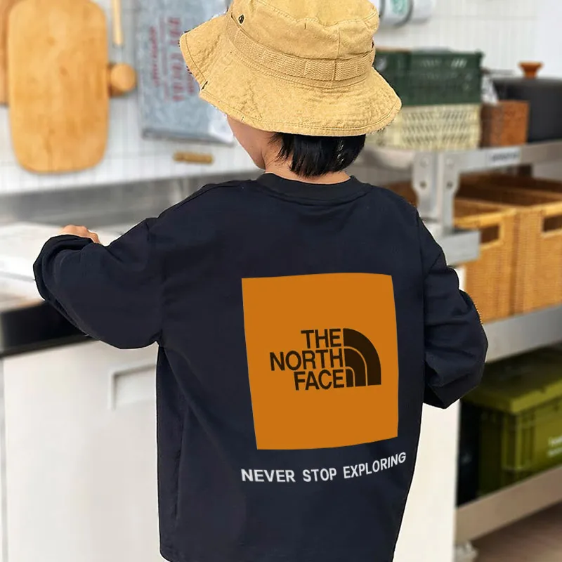 【90-160cm】着回し力抜群 爆売れ中 カジュアル 合わせやすい 快適 プリント 長袖 Ｔシャツ