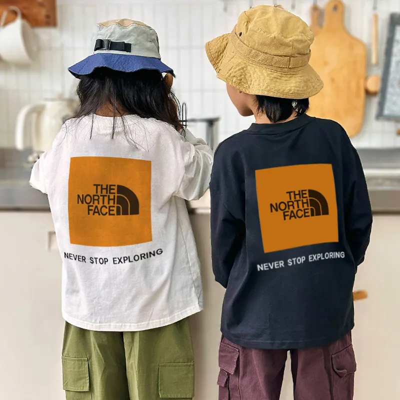【90-160cm】着回し力抜群 爆売れ中 カジュアル 合わせやすい 快適 プリント 長袖 Ｔシャツ