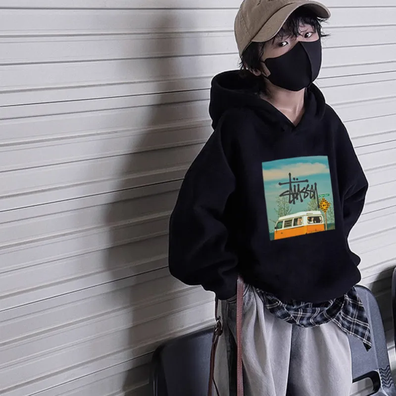 【100-160cm】着回し最強 大人気 カジュアル 合わせやすい 男の子 フード付き パーカー
