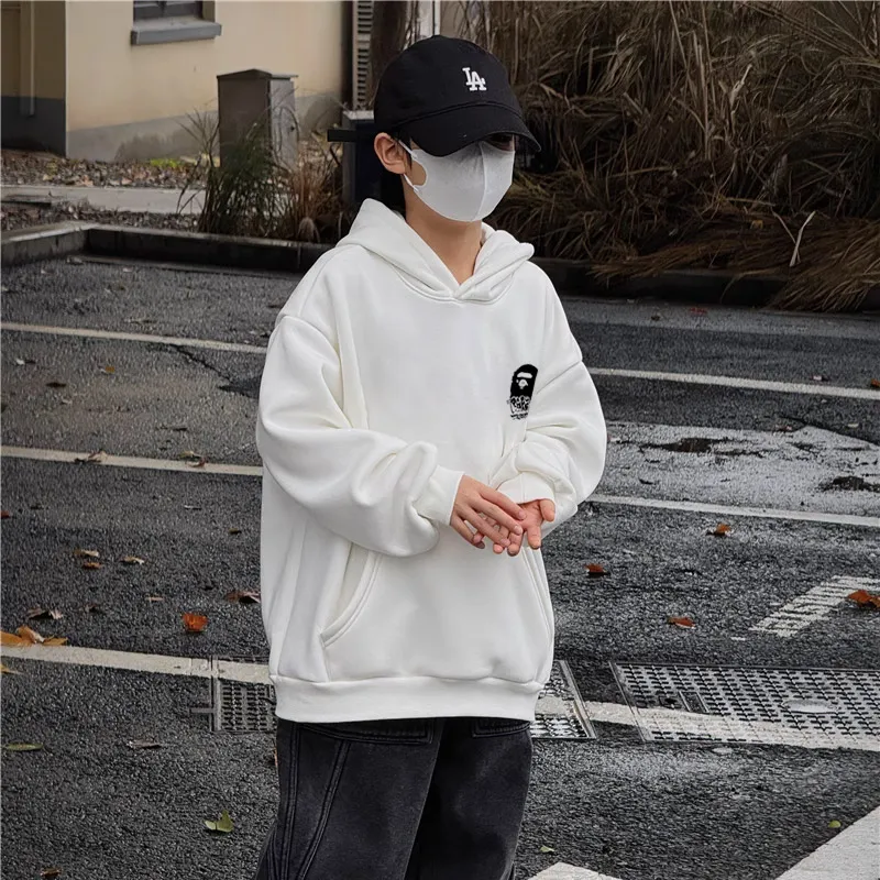 【90-160cm】存在感アップ カジュアル 合わせやすい 快適 男の子 フード付き パーカー