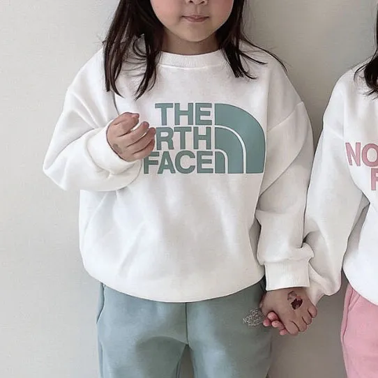 【90-160cm】二点セット 単品注文可 ルーズ 快適 ラウンドネック トレーナー+長ズボン セットアップ
