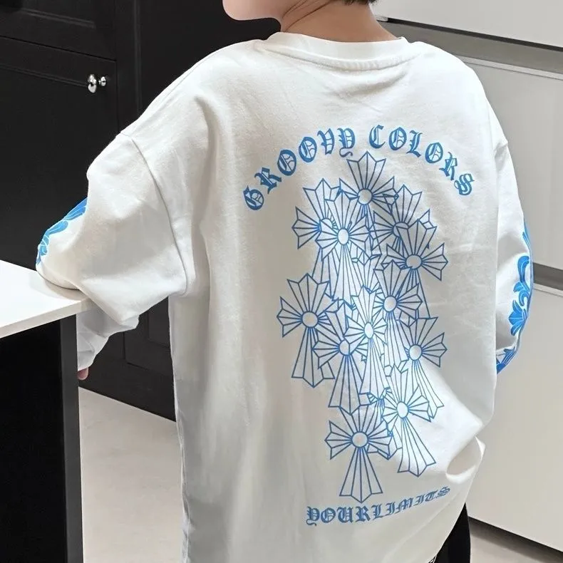 【90-160cm】着回し最強 大注目 カジュアル 合わせやすい クール 男の子 長袖 Ｔシャツ