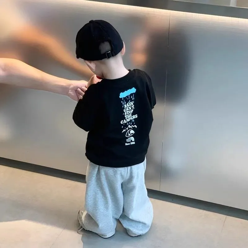 【90-160cm】リラックス感ある 大人気 プリント カジュアル 合わせやすい 男の子 トレーナー